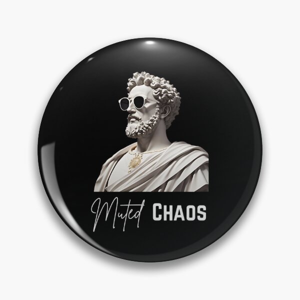 Item preview, Muted Chaos- Stoic Philosopher Marcus Aurelius Art designed and sold by LexaArtworks.