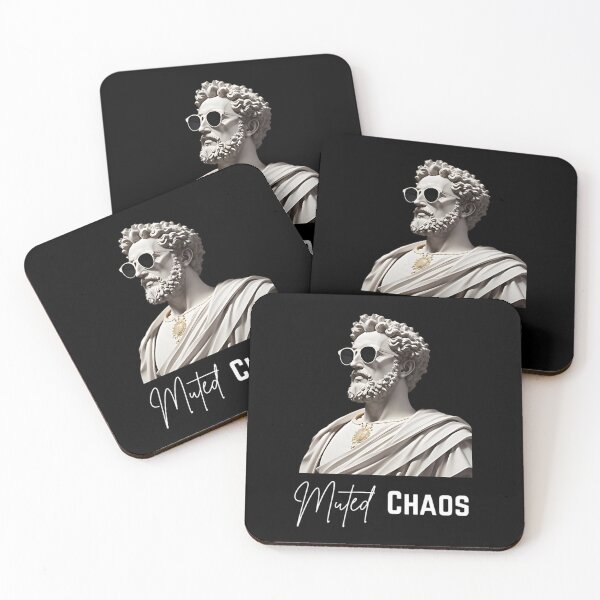 Item preview, Muted Chaos- Stoic Philosopher Marcus Aurelius Art designed and sold by LexaArtworks.