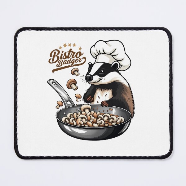 Item preview, Badger Chef Cooking Mushrooms designed and sold by Uglyandcute.