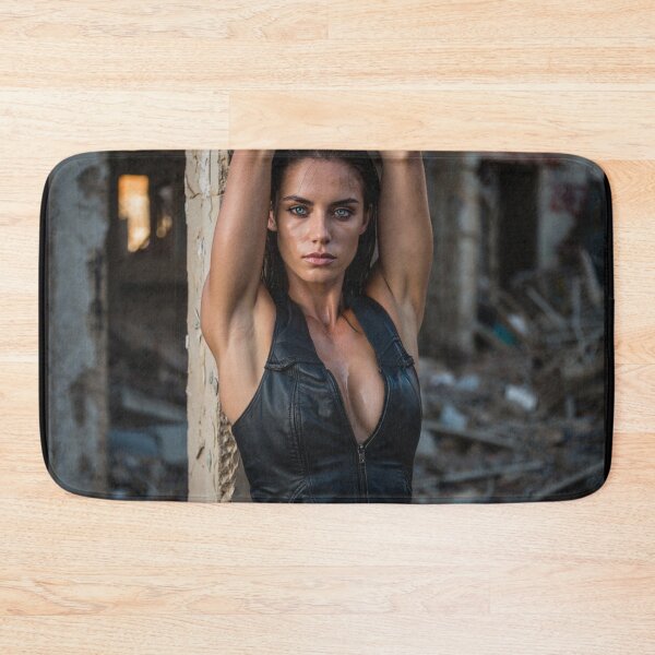 Item preview, Model Photography Beautiful woman in leather vest in ancient ruins  designed and sold by Vintage Designs +.
