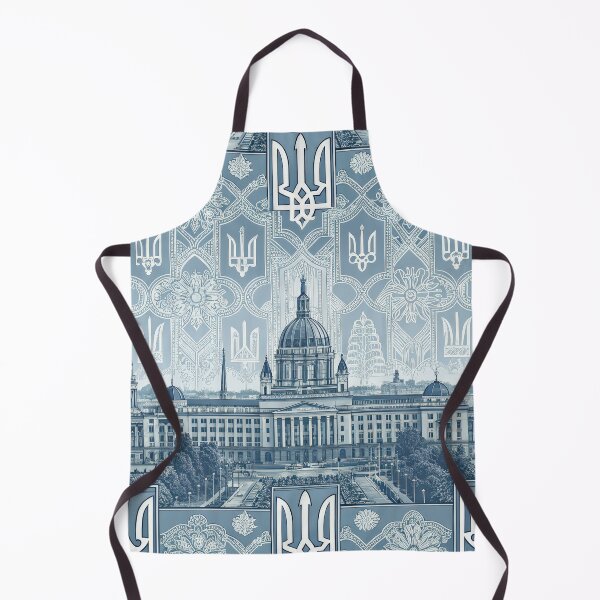 Item preview, Stylized Ukrainian Parliament Building with National Trident Pattern. designed and sold by RGShirtWorks.