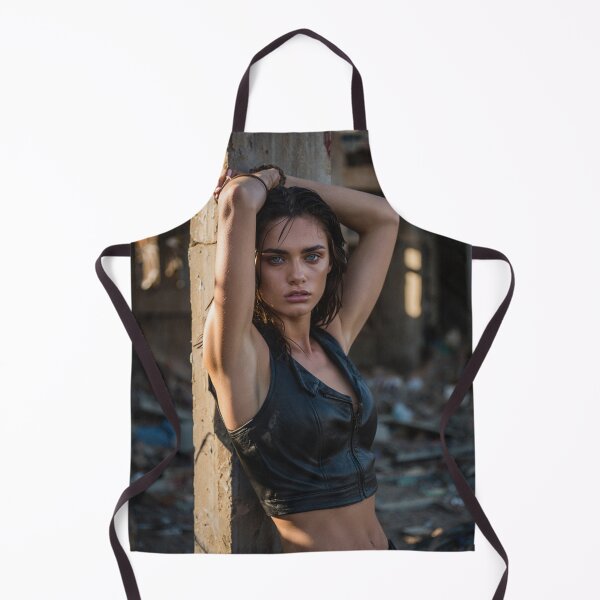 Item preview, Model Photography Beautiful woman in leather vest in ancient ruins designed and sold by Vintage Designs +.