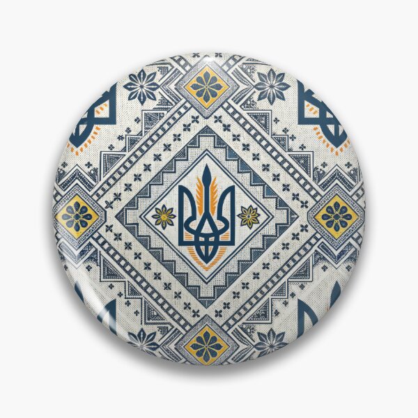 Item preview, Ukrainian Tryzub Folk Art Seamless Pattern. designed and sold by RGShirtWorks.
