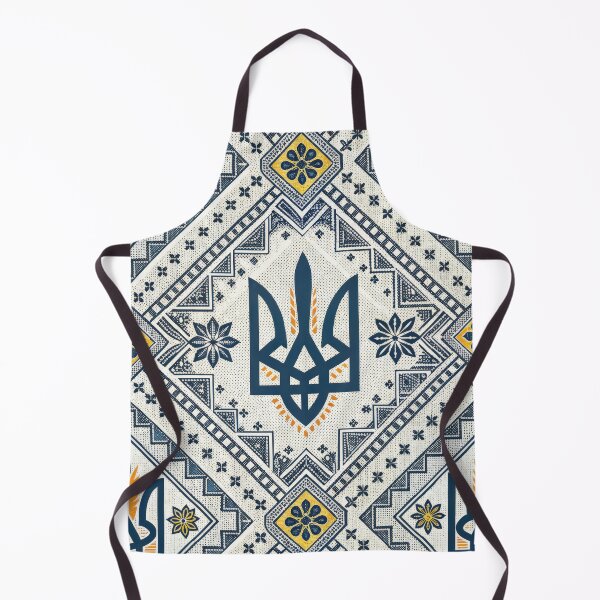 Item preview, Ukrainian Tryzub Folk Art Seamless Pattern. designed and sold by RGShirtWorks.