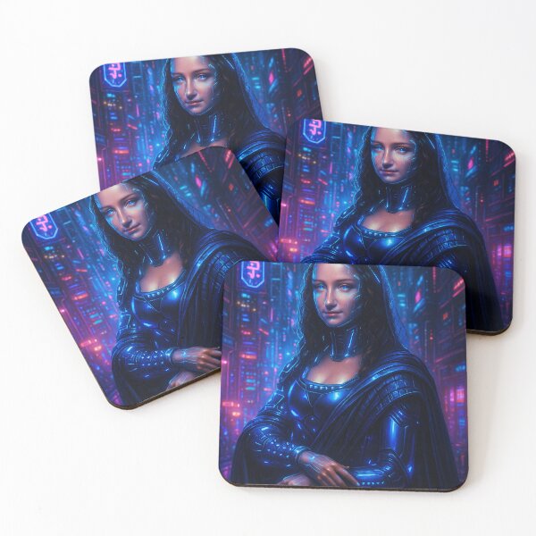 Item preview, Cyberpunk Mona Lisa designed and sold by kiwiartyfarty.