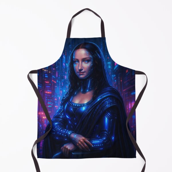 Item preview, Cyberpunk Mona Lisa designed and sold by kiwiartyfarty.