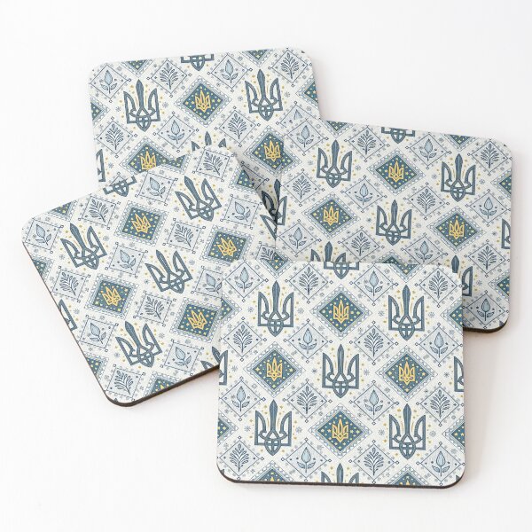 Item preview, Ukrainian Trident Folk Art Seamless Pattern. designed and sold by RGShirtWorks.
