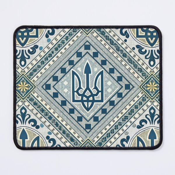 Item preview, Intricate Ukrainian Trident Pattern with Traditional Ornament. designed and sold by RGShirtWorks.
