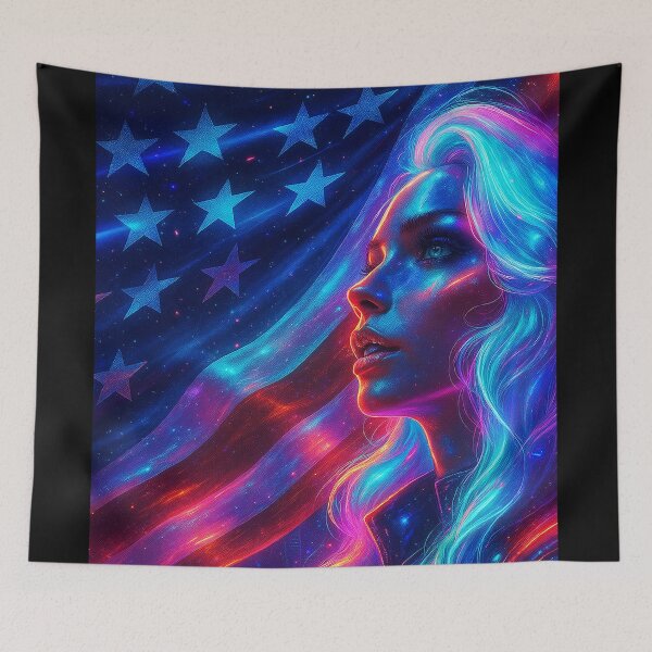 Item preview, Patriotic Portrait USA designed and sold by kiwiartyfarty.