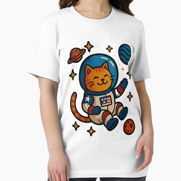 Item preview, Space Cat Graffiti - Cute Astronaut Kitty in Outer Space Sticker / T-Shirt Design designed and sold by GoDyRipper.