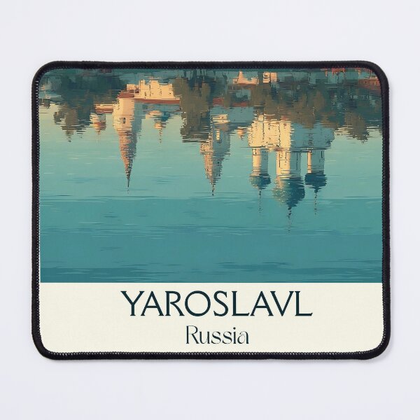 Item preview, Yaroslavl Riverside Reflection with Domed Churches Poster designed and sold by TuncGK.