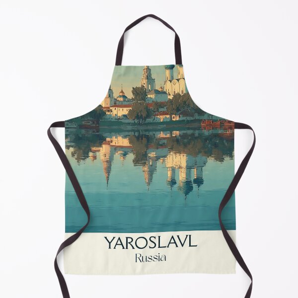 Item preview, Yaroslavl Riverside Reflection with Domed Churches Poster	 designed and sold by TuncGK.