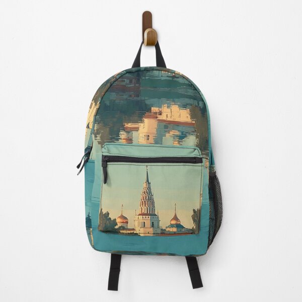 Item preview, Yaroslavl Riverside Reflection with Domed Churches Poster	 designed and sold by TuncGK.