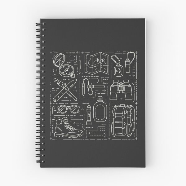 Item preview, Copy of Hiking Essentials Blueprint designed and sold by wolfkin-design.