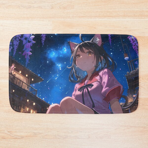 Item preview, Hitagi Senjougahara Bakemonogatari Anime Wisteria Butterfly Glow designed and sold by mildaclairmo.