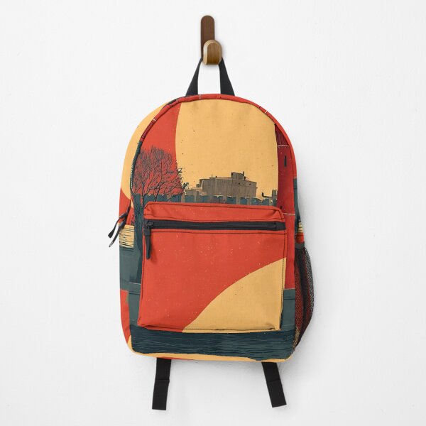 Item preview, Tula Red Tower Under Vibrant Sunset Minimal Poster designed and sold by TuncGK.