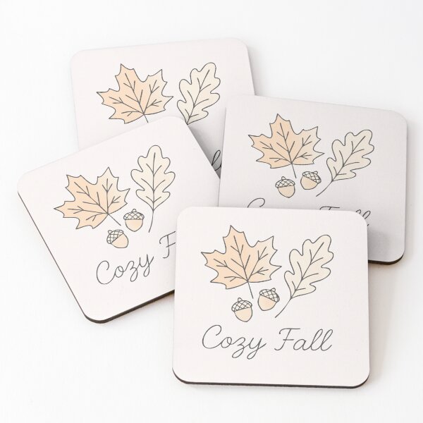 Item preview, Cozy Fall Leaves and Acorns designed and sold by Cuckoo Parrot.