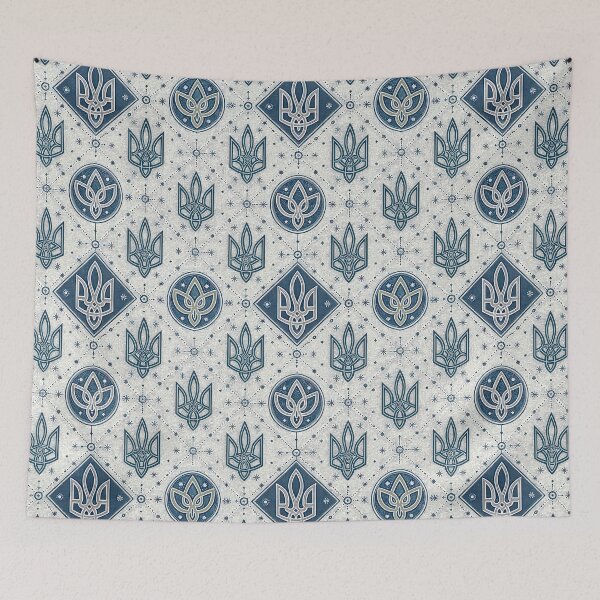 Item preview, Ornate Ukrainian Trident Tryzub Seamless Pattern. designed and sold by RGShirtWorks.