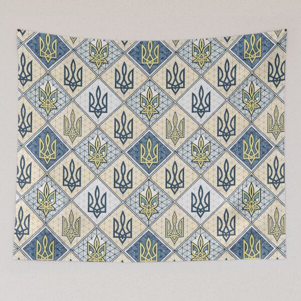 Item preview, Ukrainian Trident Seamless Pattern Background. designed and sold by RGShirtWorks.