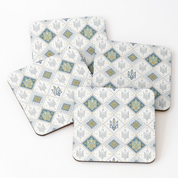 Item preview, Traditional Ukrainian Tryzub Folk Art Seamless Pattern. designed and sold by RGShirtWorks.