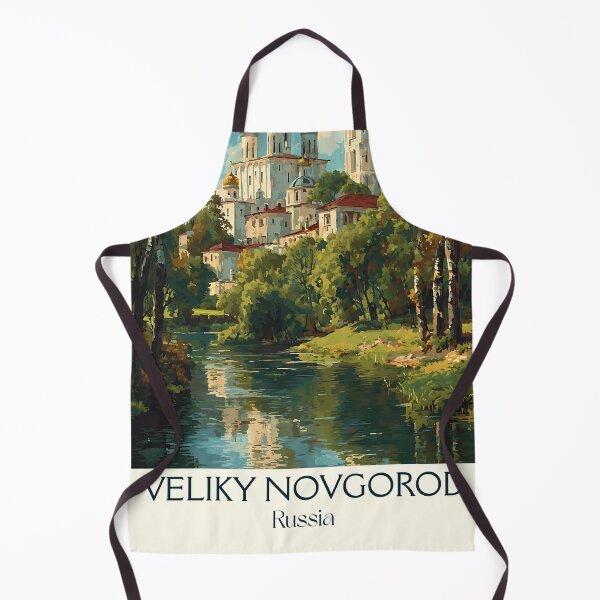 Item preview, Veliky Novgorod Fortress Towers and Riverside View Poster	 designed and sold by TuncGK.