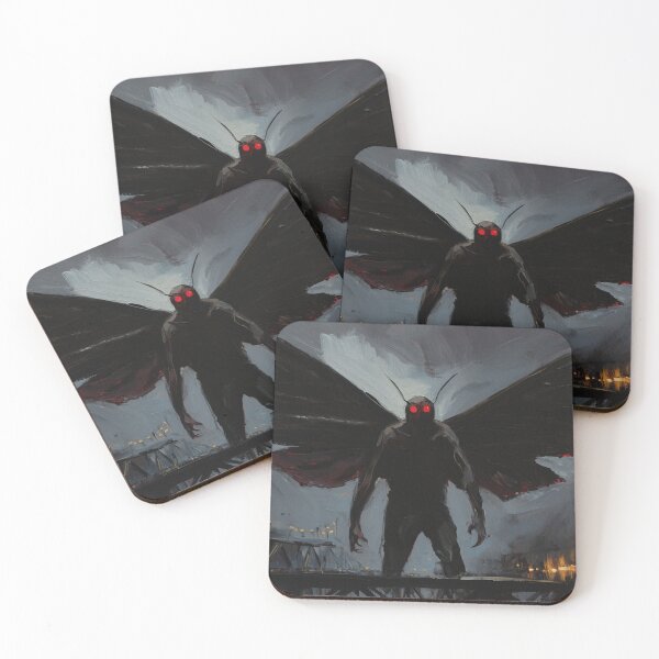 Item preview, The Moth Man of Point Pleasant cryptid illustration designed and sold by Vintage Designs +.