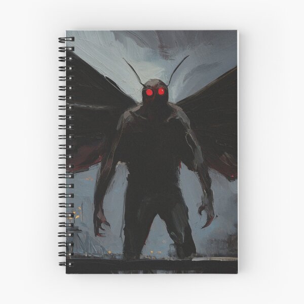 Item preview, The Moth Man of Point Pleasant cryptid illustration designed and sold by Vintage Designs +.