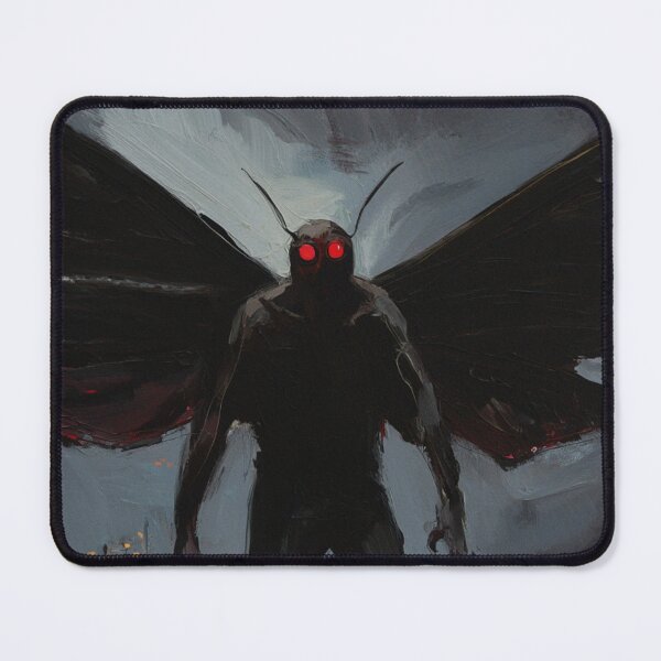 Item preview, The Moth Man of Point Pleasant cryptid illustration designed and sold by Vintage Designs +.