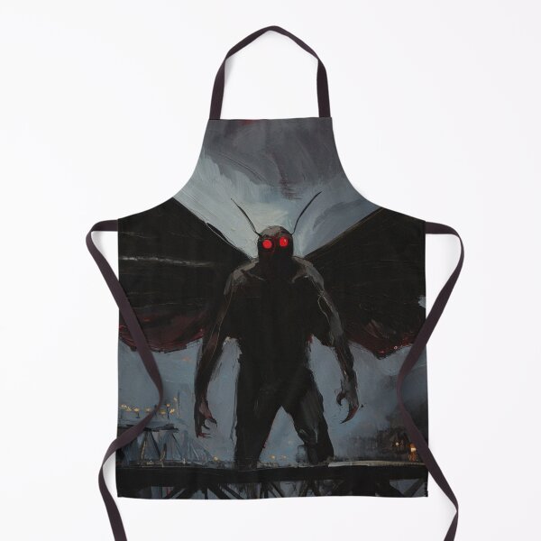Item preview, The Moth Man of Point Pleasant cryptid illustration designed and sold by Vintage Designs +.