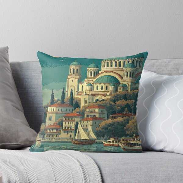 Item preview, Volgograd Cathedral and Hilltop Horizon Travel Print	 designed and sold by TuncGK.