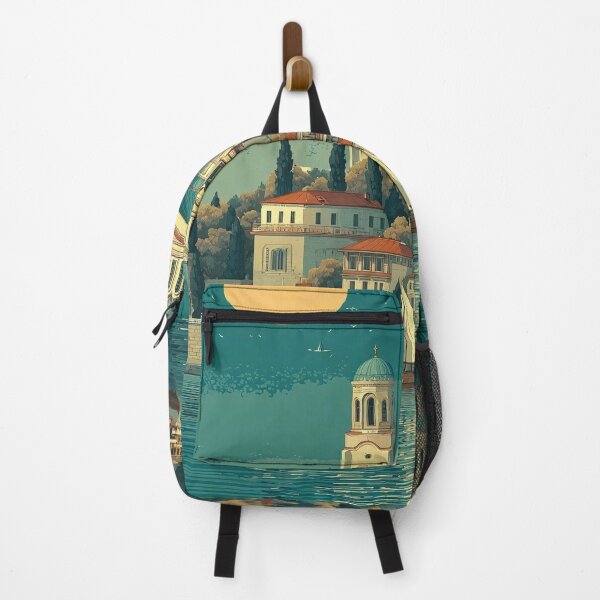 Item preview, Volgograd Cathedral and Hilltop Horizon Travel Print designed and sold by TuncGK.