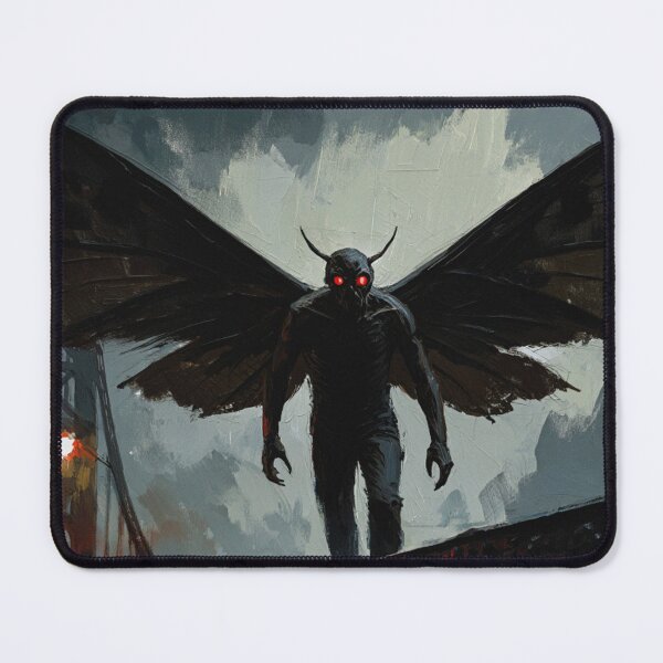 Item preview, The Moth Man of Point Pleasant cryptid illustration designed and sold by Vintage Designs +.