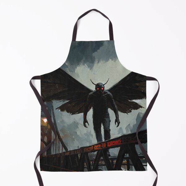 Item preview, The Moth Man of Point Pleasant cryptid illustration designed and sold by Vintage Designs +.