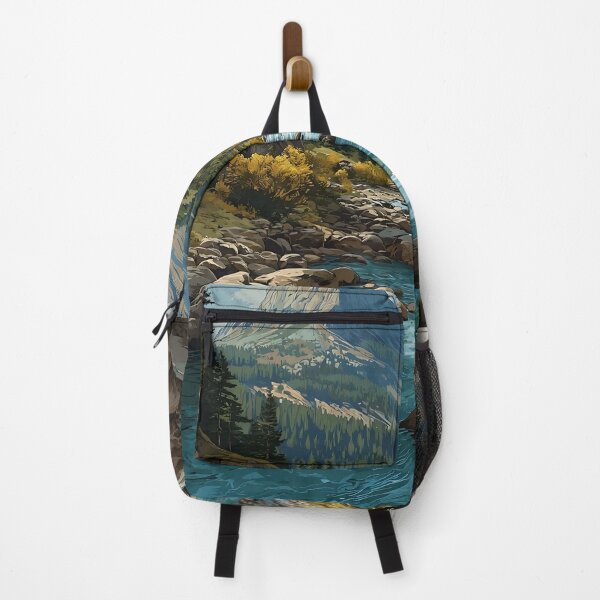 Item preview, Chelyabinsk Ural Mountains Adventure Retro Landscape Wall Art designed and sold by TuncGK.