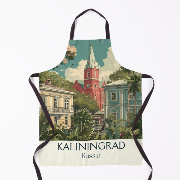 Item preview, Kaliningrad Baltic Seaside Historic Cityscape Retro Poster designed and sold by TuncGK.