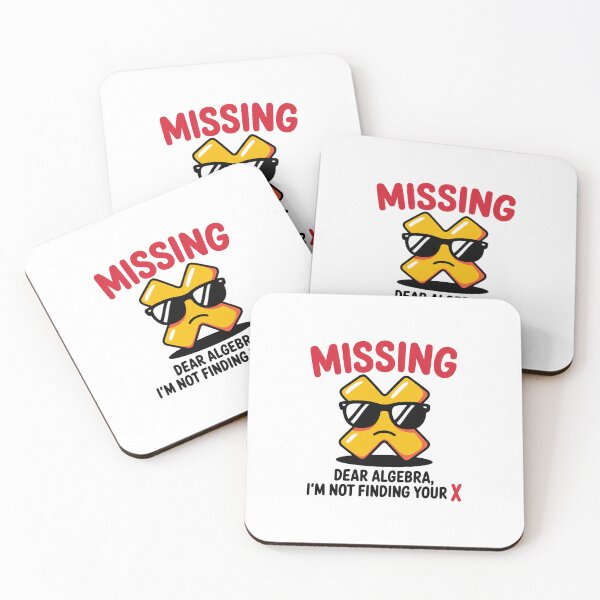 Item preview, Funny Back to School Math Quote – "Dear Algebra, I'm Not Finding X" Cartoon Design designed and sold by MonkiFlipp.