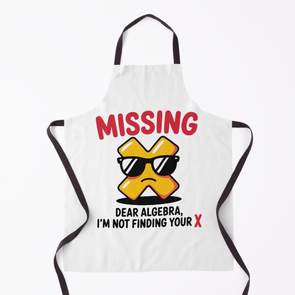 Item preview, Funny Back to School Math Quote – "Dear Algebra, I'm Not Finding X" Cartoon Design designed and sold by MonkiFlipp.