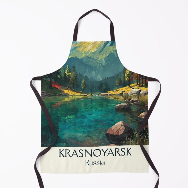 Item preview, Krasnoyarsk Siberian River Cliffs and Pine Ridge Adventure Print designed and sold by TuncGK.