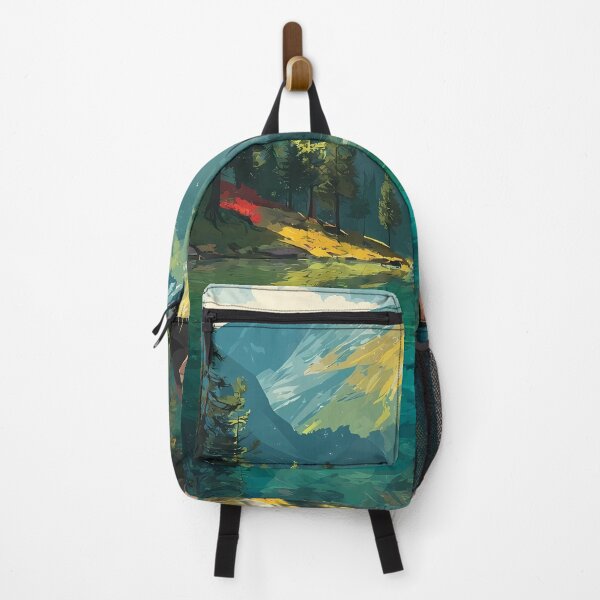 Item preview, Krasnoyarsk Siberian River Cliffs and Pine Ridge Adventure Print designed and sold by TuncGK.