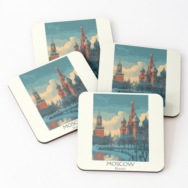Item preview, Moscow Iconic Kremlin Towers with Red Sunset Travel Art	 designed and sold by TuncGK.
