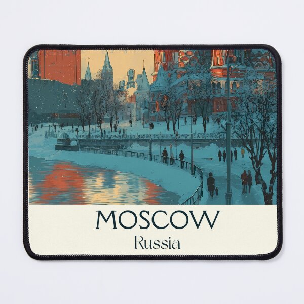 Item preview, Moscow Iconic Kremlin Towers with Red Sunset Travel Art designed and sold by TuncGK.