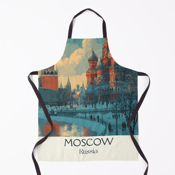 Item preview, Moscow Iconic Kremlin Towers with Red Sunset Travel Art designed and sold by TuncGK.