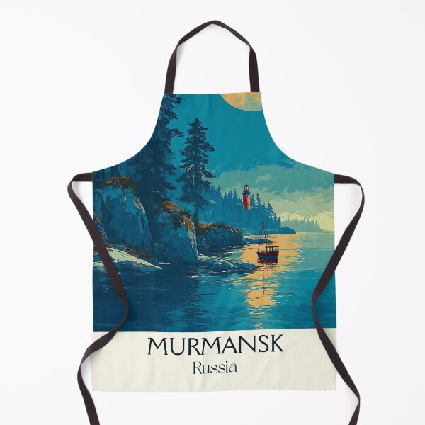 Item preview, Murmansk Arctic Moonrise Over Northern Forests Minimal Poster	 designed and sold by TuncGK.