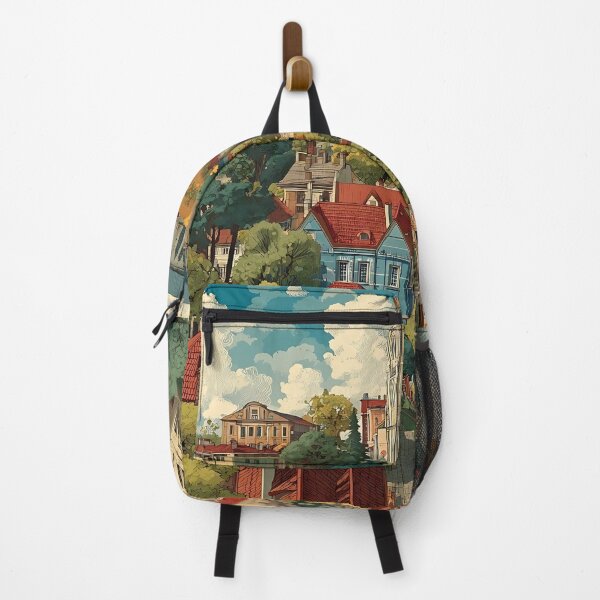 Item preview, Nizhny Novgorod Colorful Hilltop City Above River Travel Print designed and sold by TuncGK.