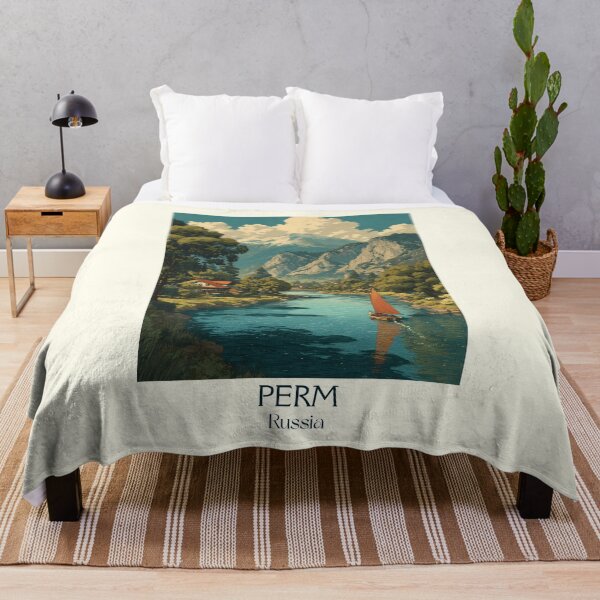 Item preview, Perm Forested Lake Mountainside Adventure Poster designed and sold by TuncGK.