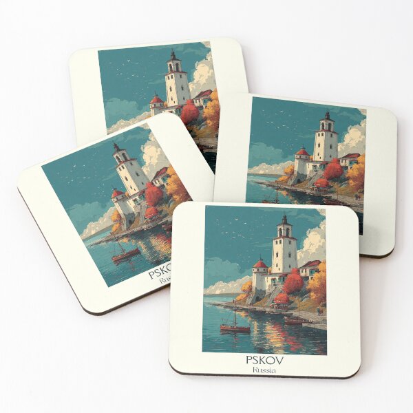 Item preview, Pskov Lighthouse Reflection by the Lakeside Travel Print designed and sold by TuncGK.
