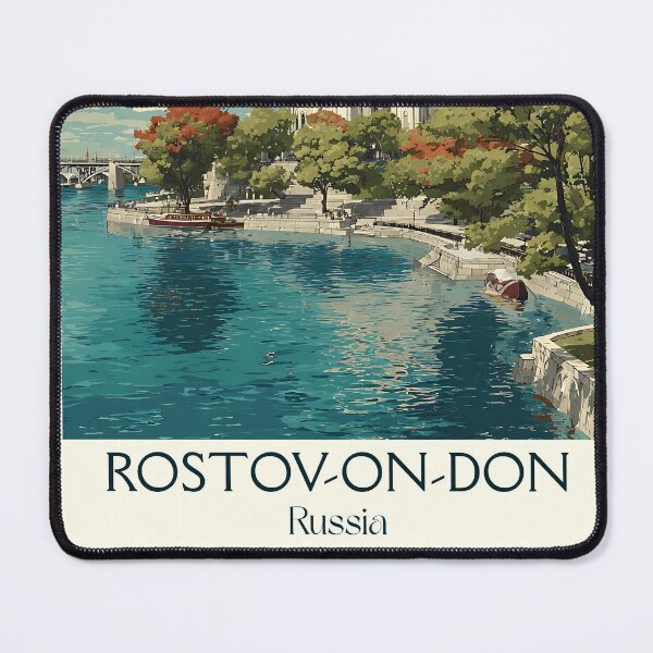Item preview, Rostov-on-Don Cathedral and Riverbank Evening Poster	 designed and sold by TuncGK.