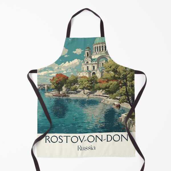Item preview, Rostov-on-Don Cathedral and Riverbank Evening Poster designed and sold by TuncGK.