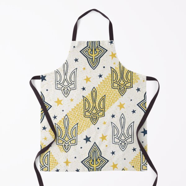 Item preview, Ukrainian Trident Tryzub Seamless Pattern with Stars and Flag Colors. designed and sold by RGShirtWorks.