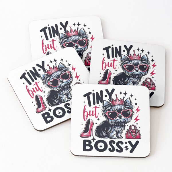 Item preview, Tiny But Bossy – Sassy Yorkie with Handbag & Heels designed and sold by dogslover22.